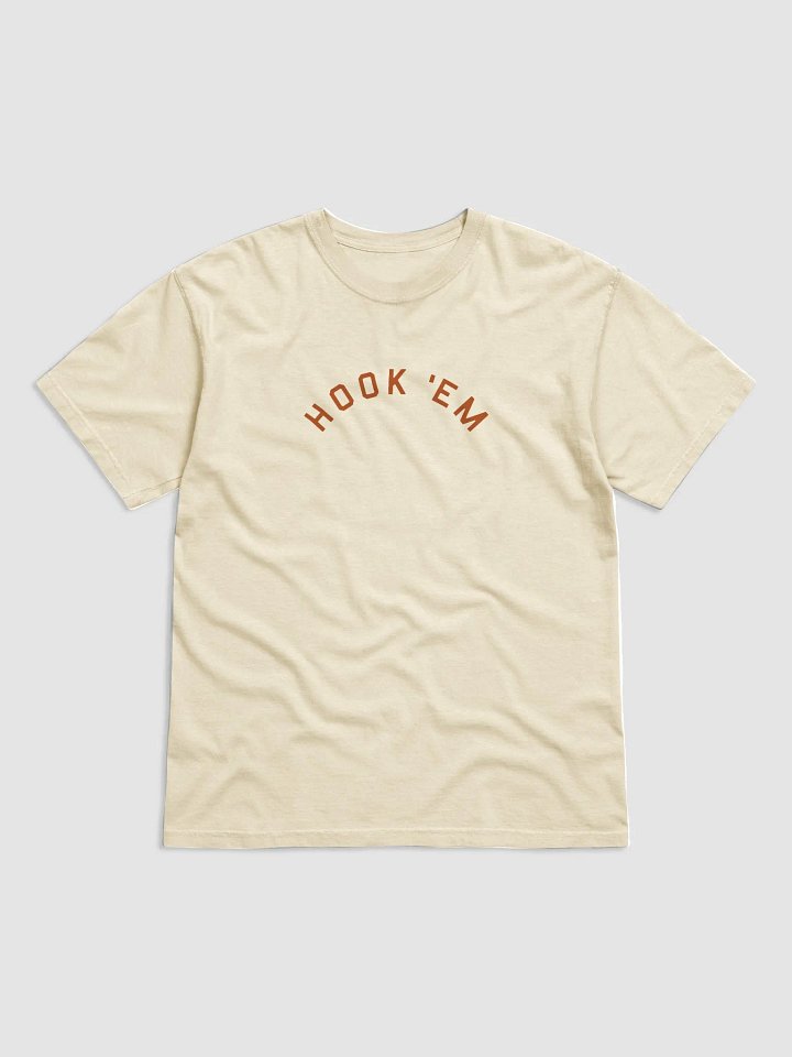 Hook 'Em T-Shirt on Ivory/White product image (2)