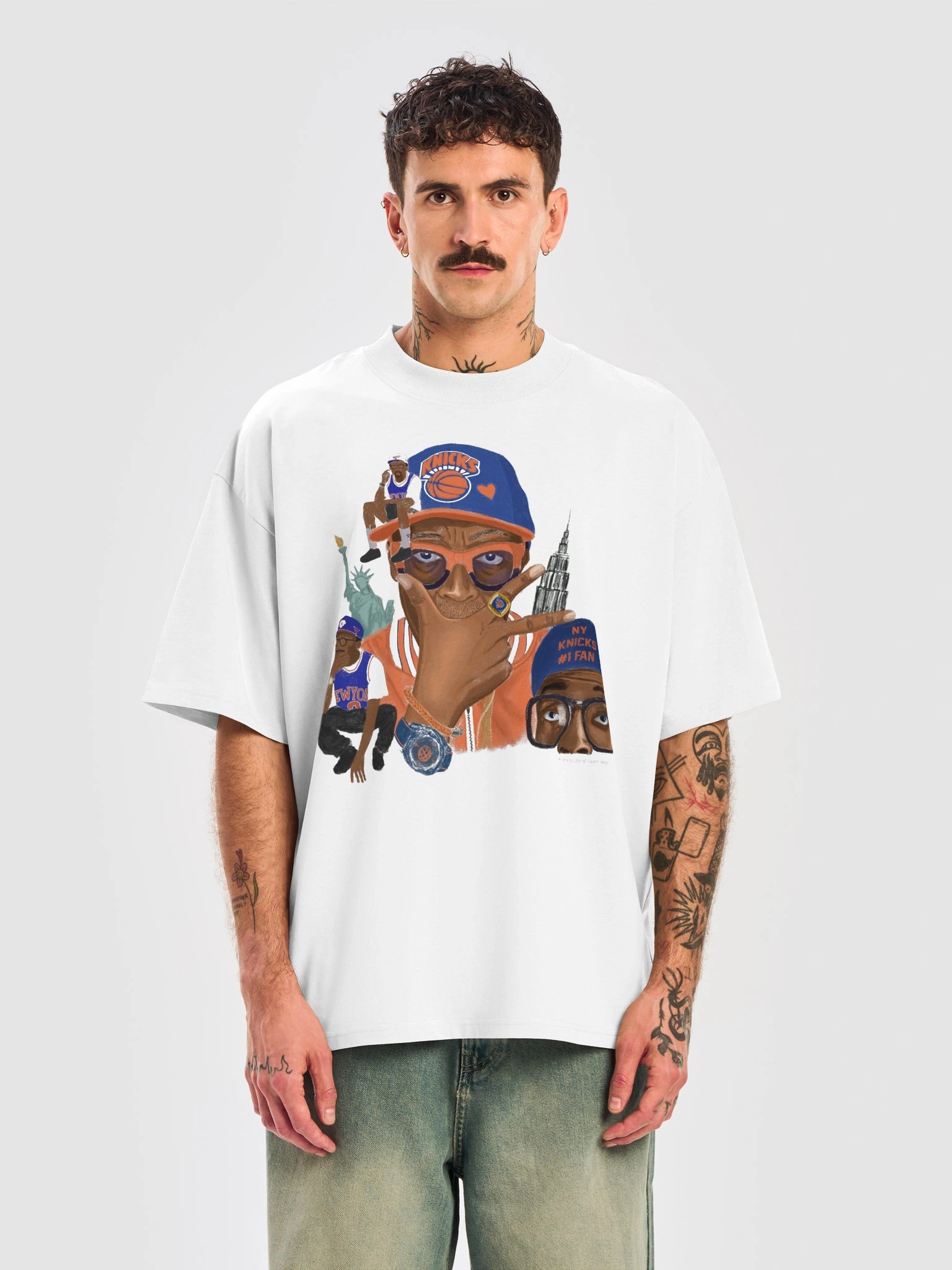 SPIKE LEE: NY KNICKS #1 FAN TEE product image (3)