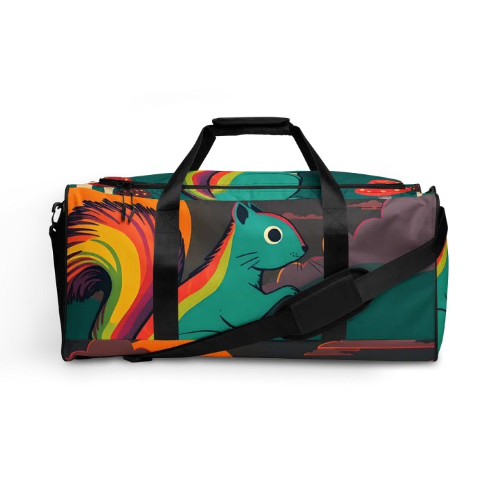 Rainbow Squirrel All-Over Duffle Bag product image (1)