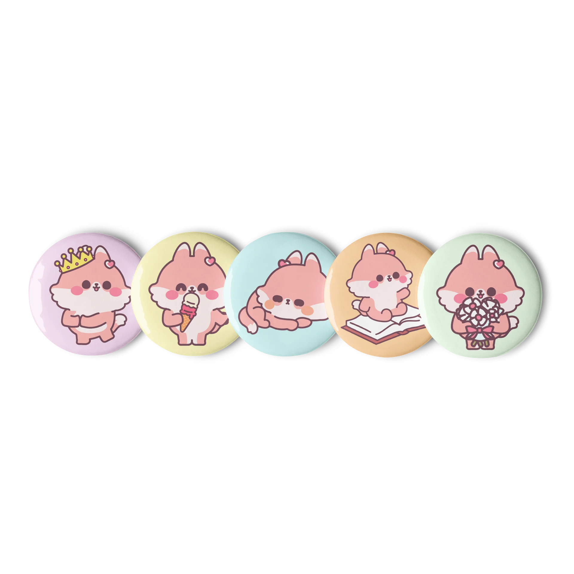 Mellymud Foxy Pin Button Set product image (2)