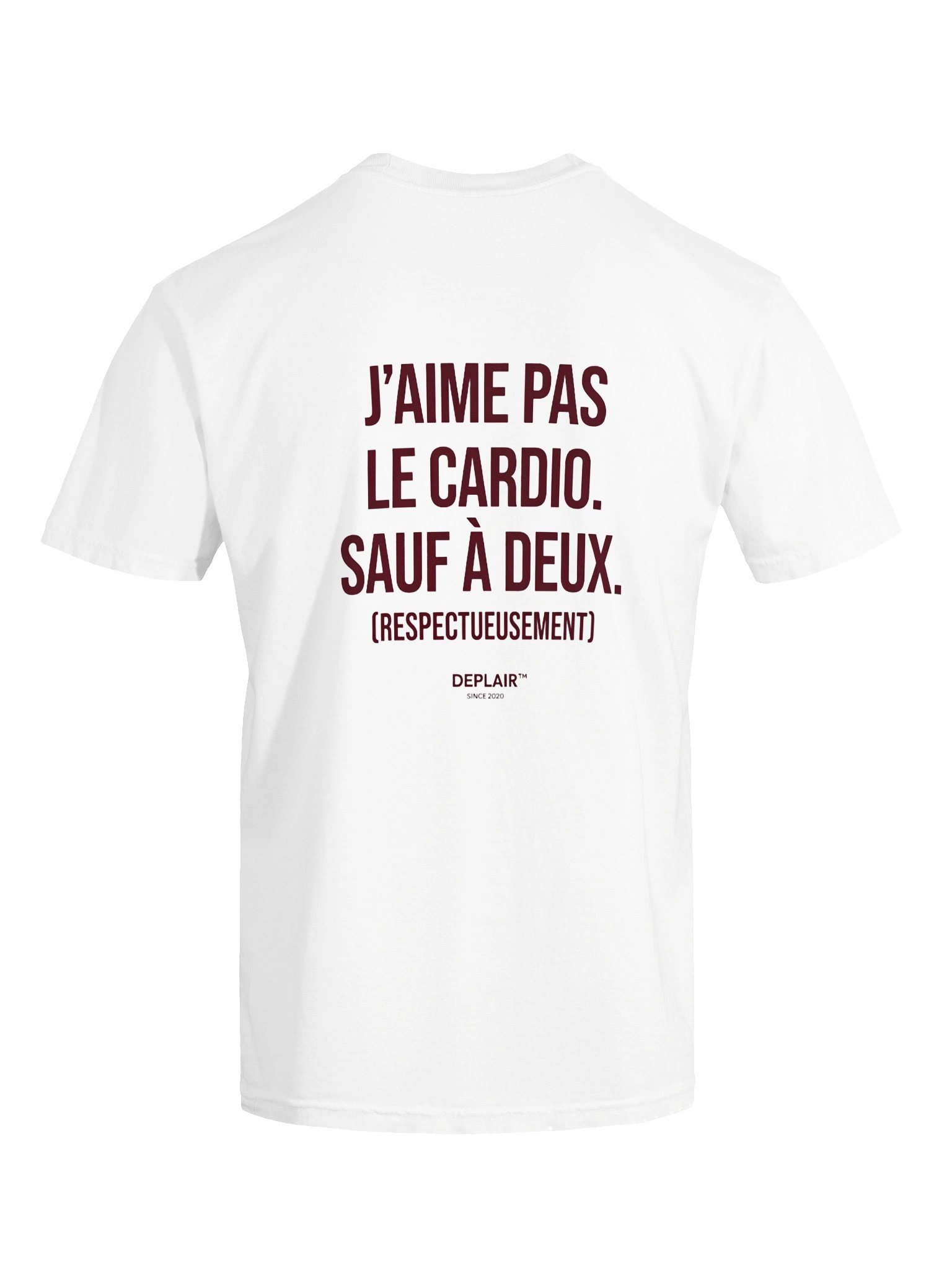 J’aime pas le cardio. Sauf à deux. — T-shirt unisexe product image (2)