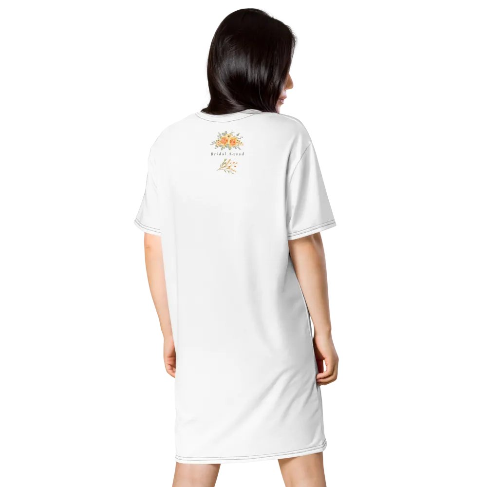 Bridal Squad T-Shirt 005 Yellow Roses Logo Dress product image (4)