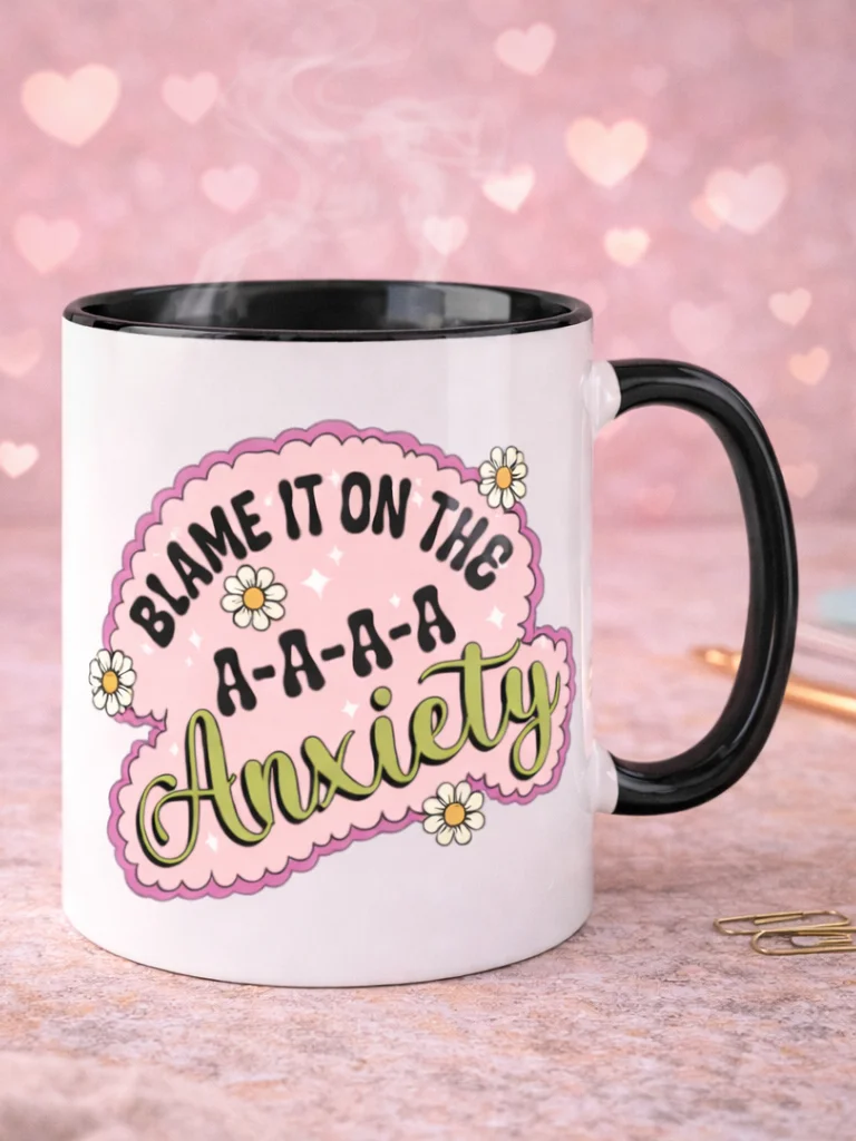 Blame It on the Anxiety Ceramic Mug product image (1)