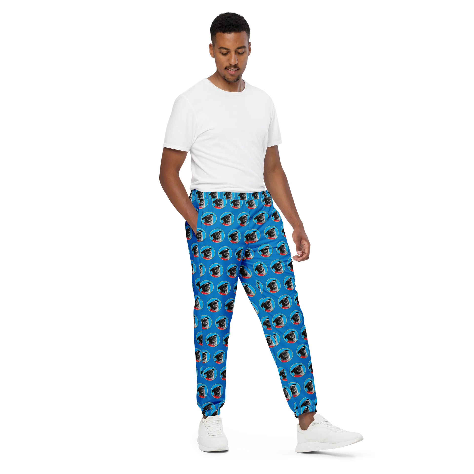 FranSci the Pug Mafia Pattern Track Pants product image (2)