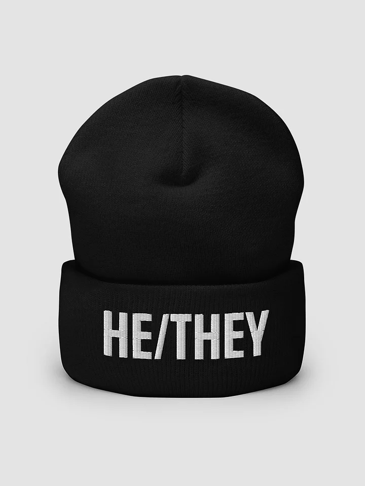 He/They Pronoun Beanie product image (2)