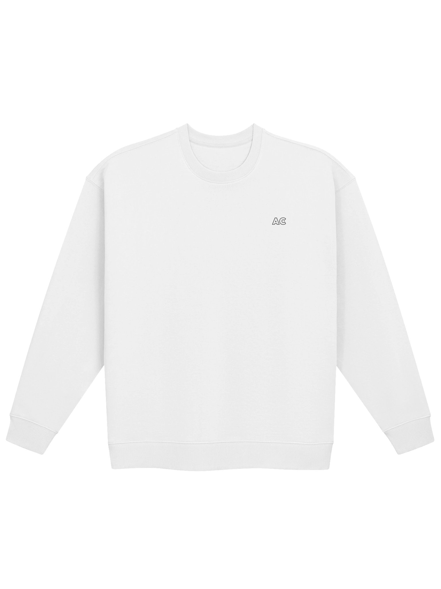 AC - Essential Crewneck Logo White product image (1)
