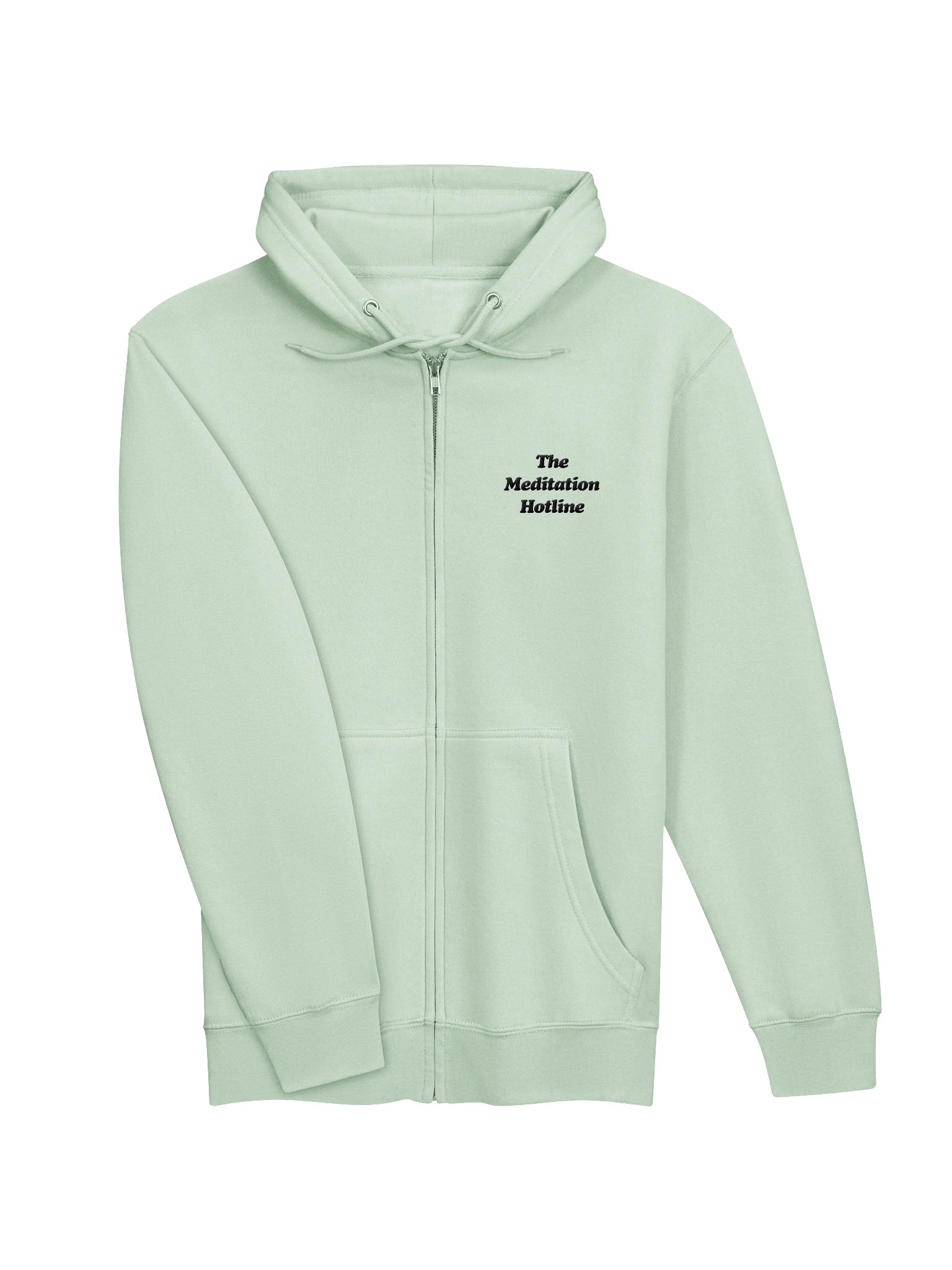 The Meditation Hotline Embroidered Logo Fleece Zip Hoodie product image (15)