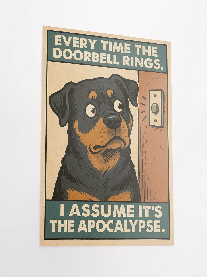 Rottweiler - Every time the doorbell rings, I assume it's the apocalypse product image (5)