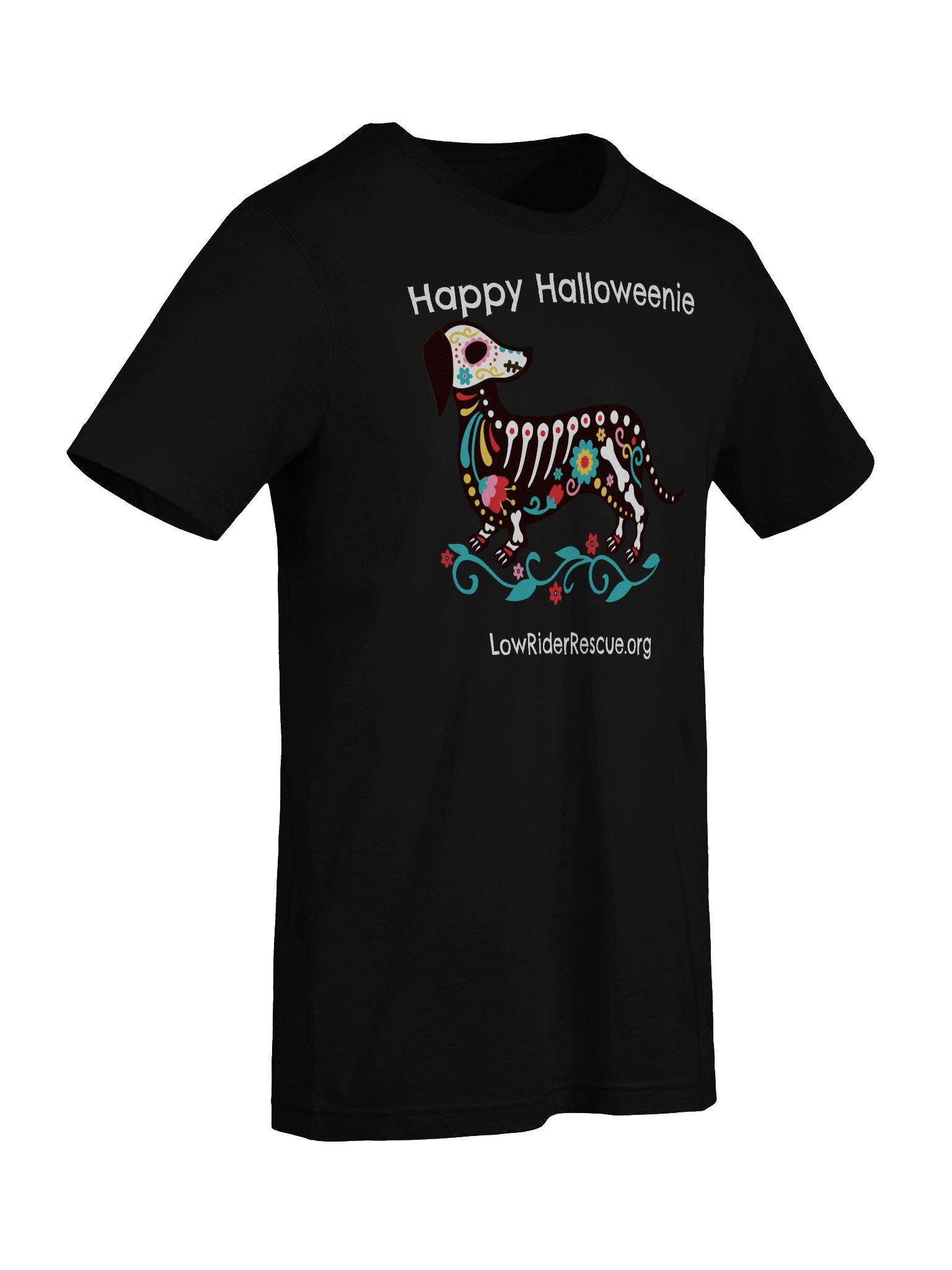 Happy Halloweenie Dachshund Skeleton T product image (63)