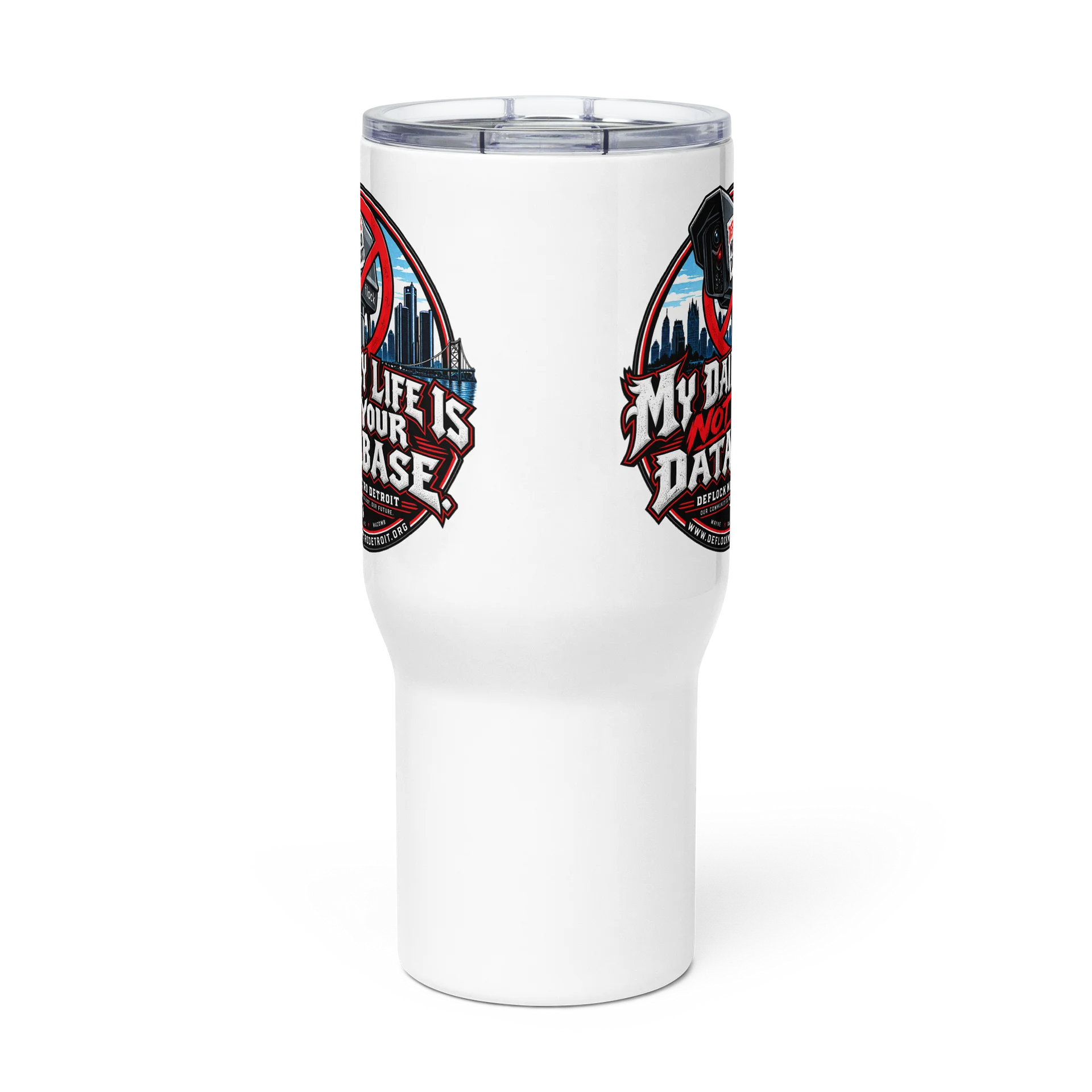 My Daily Life Is Not Your Database Travel Mug With Handle product image (3)
