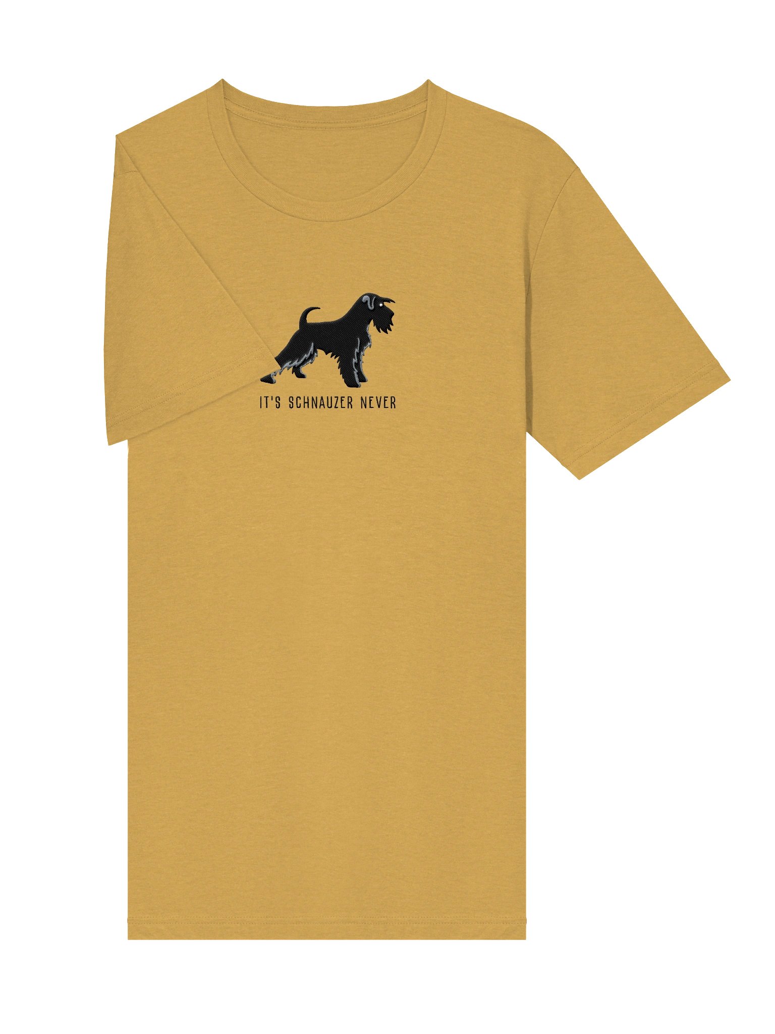 It's Schnauzer Never T-Shirt(Embroidered) of a Miniature Schnauzer(Black) product image (53)