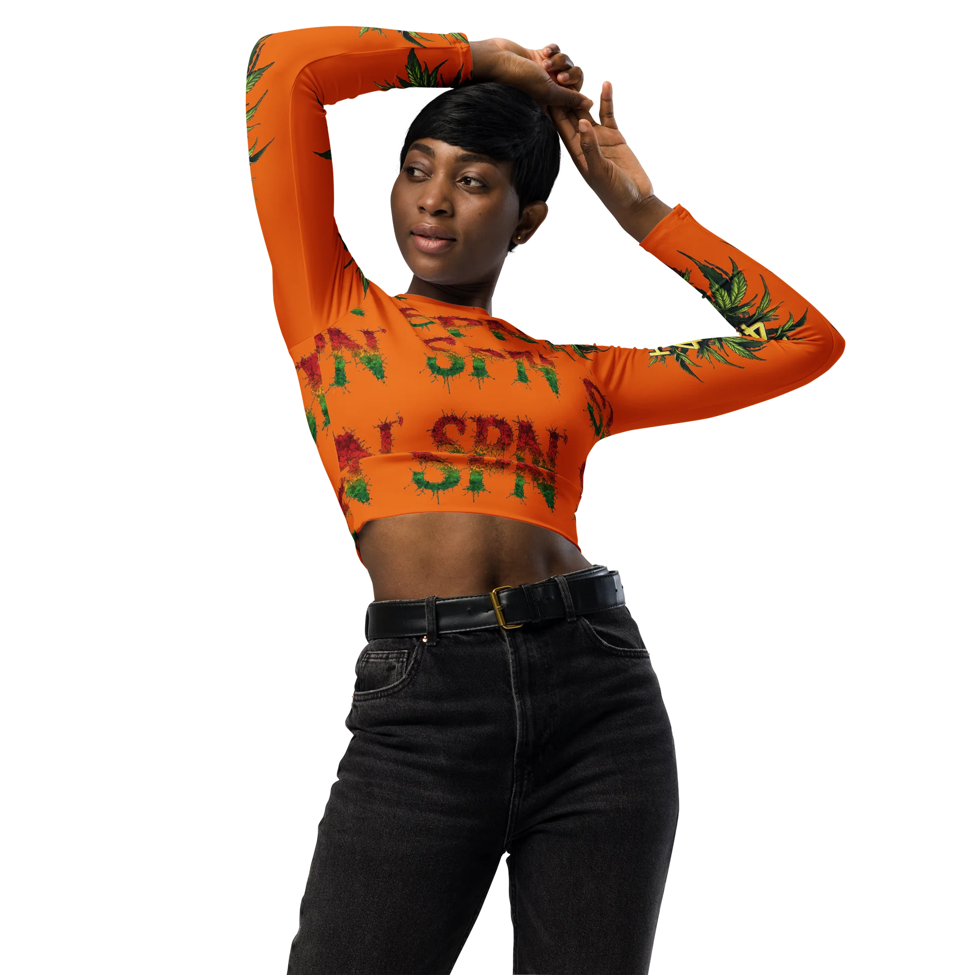 420 SPN All-Over Print Crop Top product image (3)
