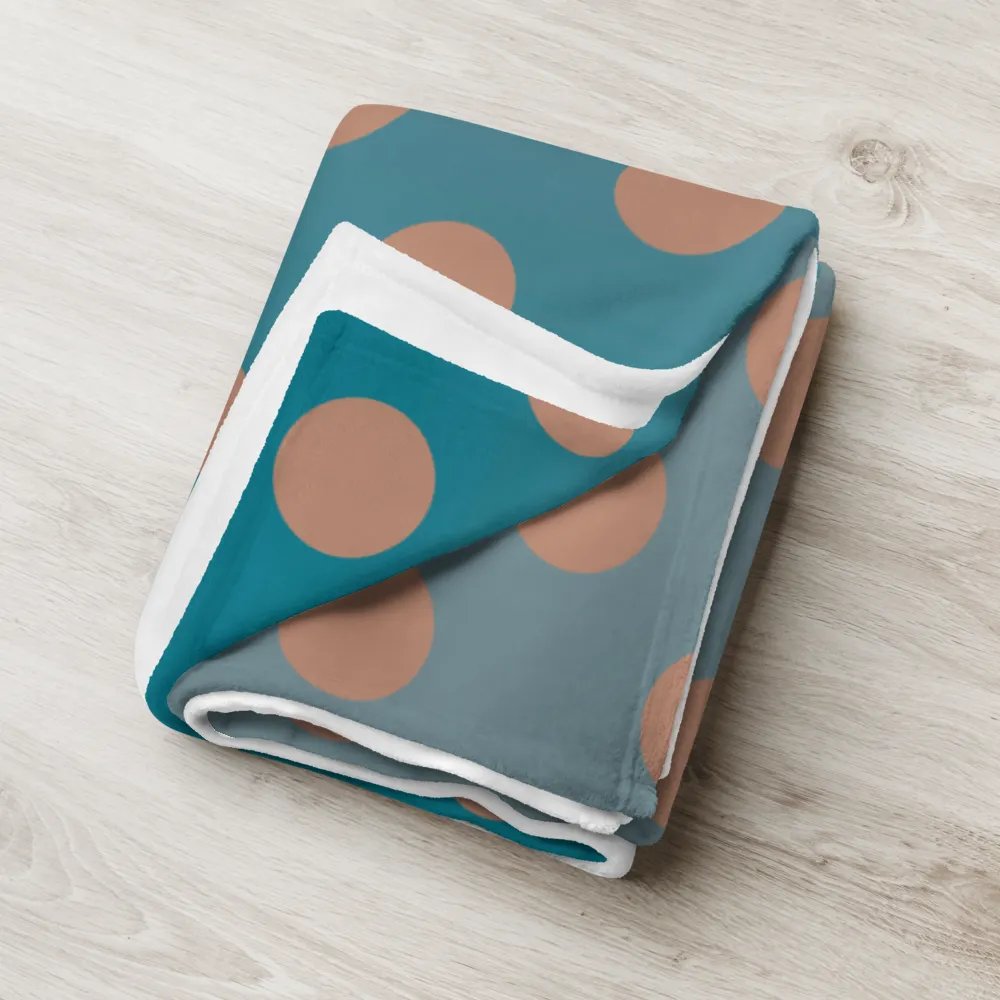 Denim and Brown Polkadots Throw Blanket product image (18)