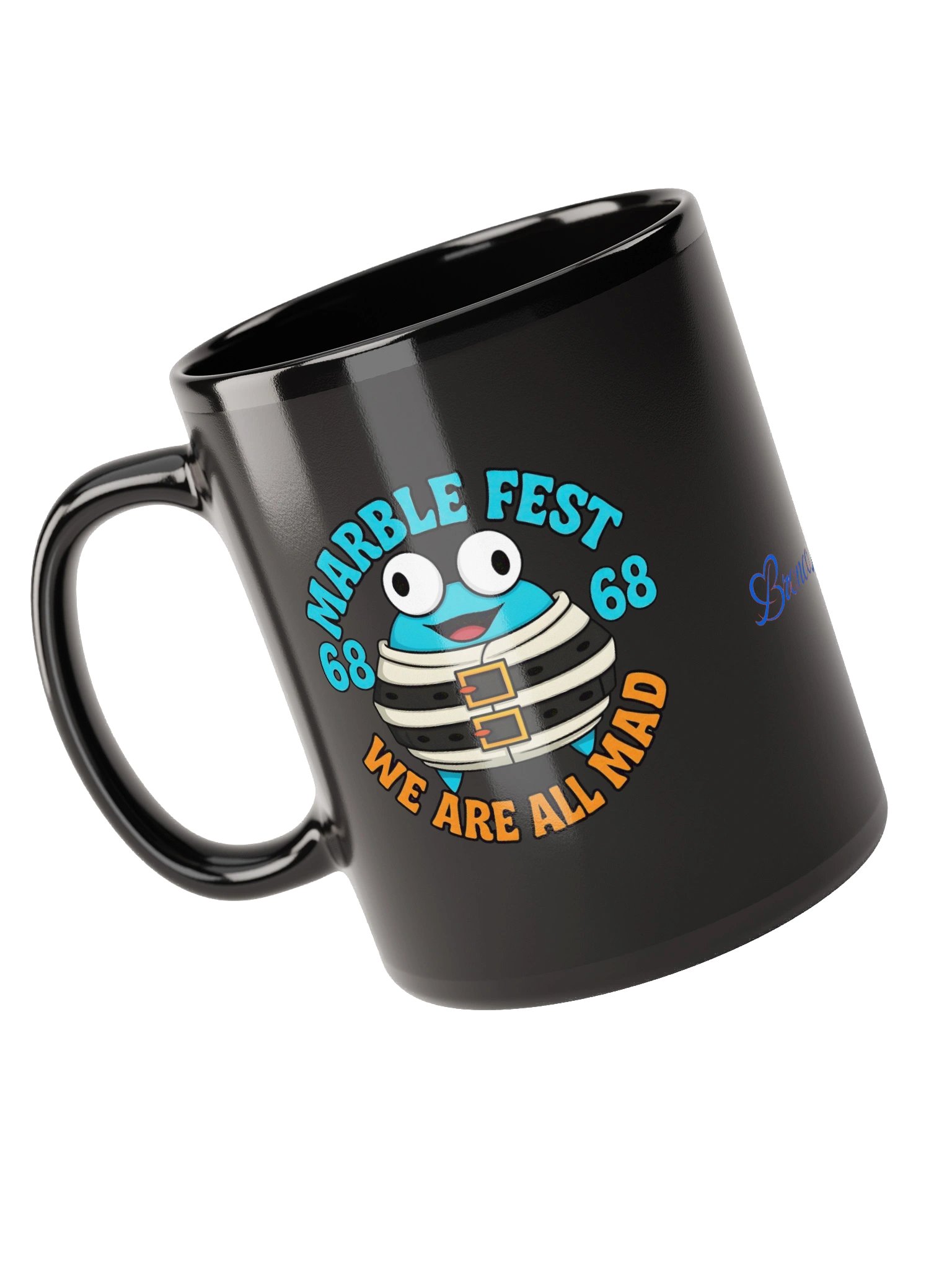 Marble Madness Black Glossy Mug product image (10)