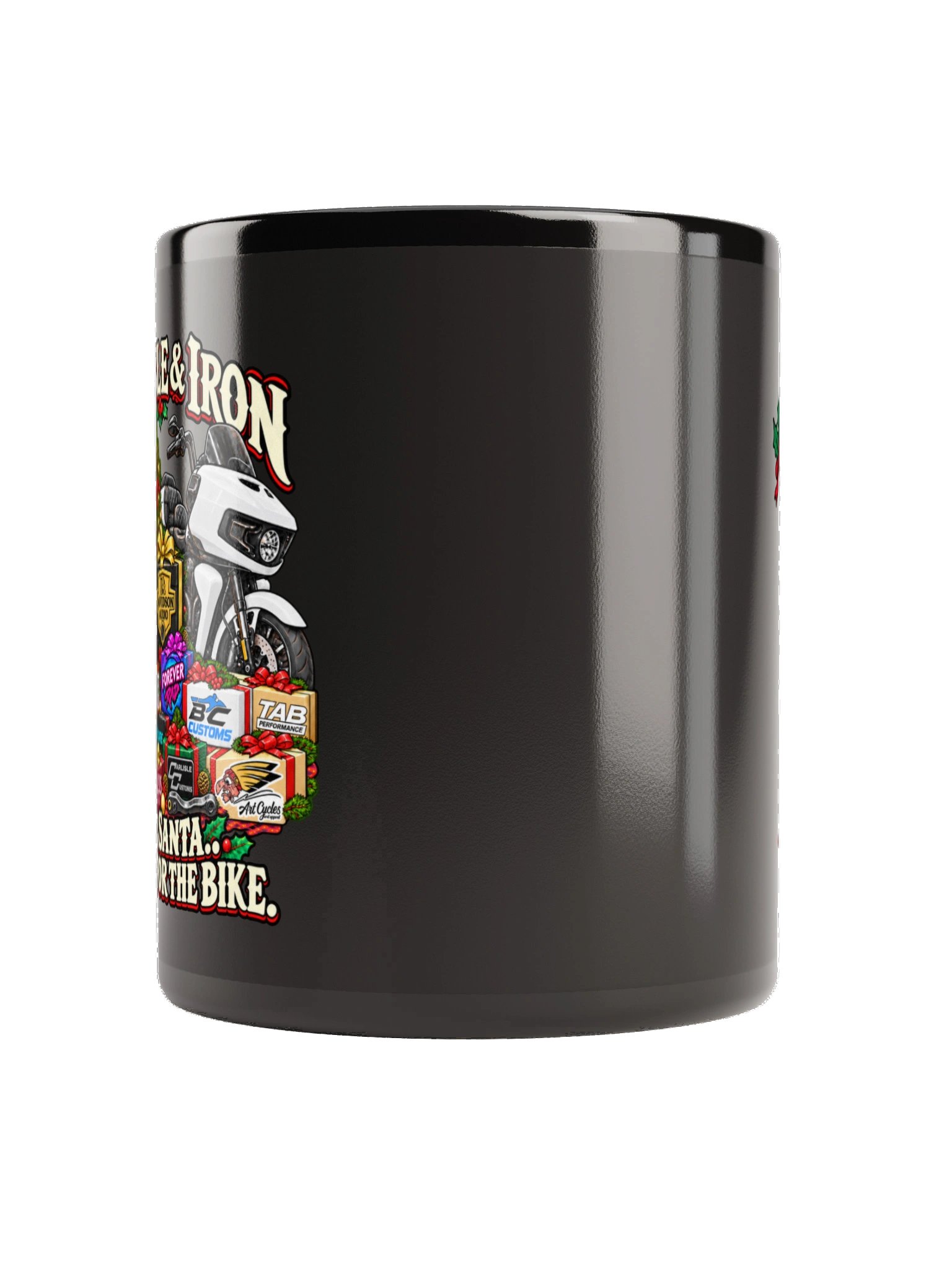 Dear Santa, It’s All for the Bike | Black Christmas Mug product image (2)