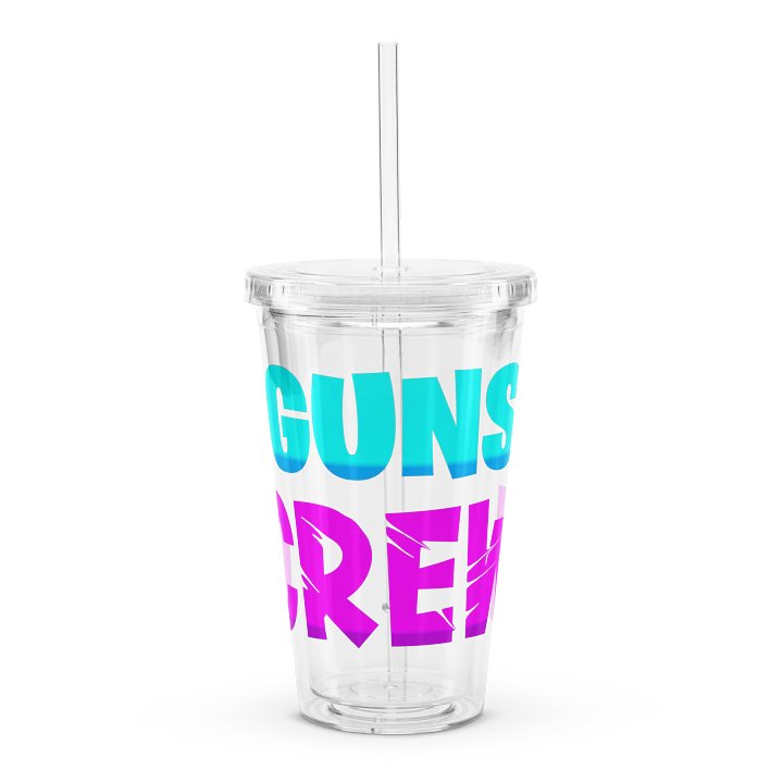 GunsCrew Double Wall Clear Plastic Tumbler product image (1)