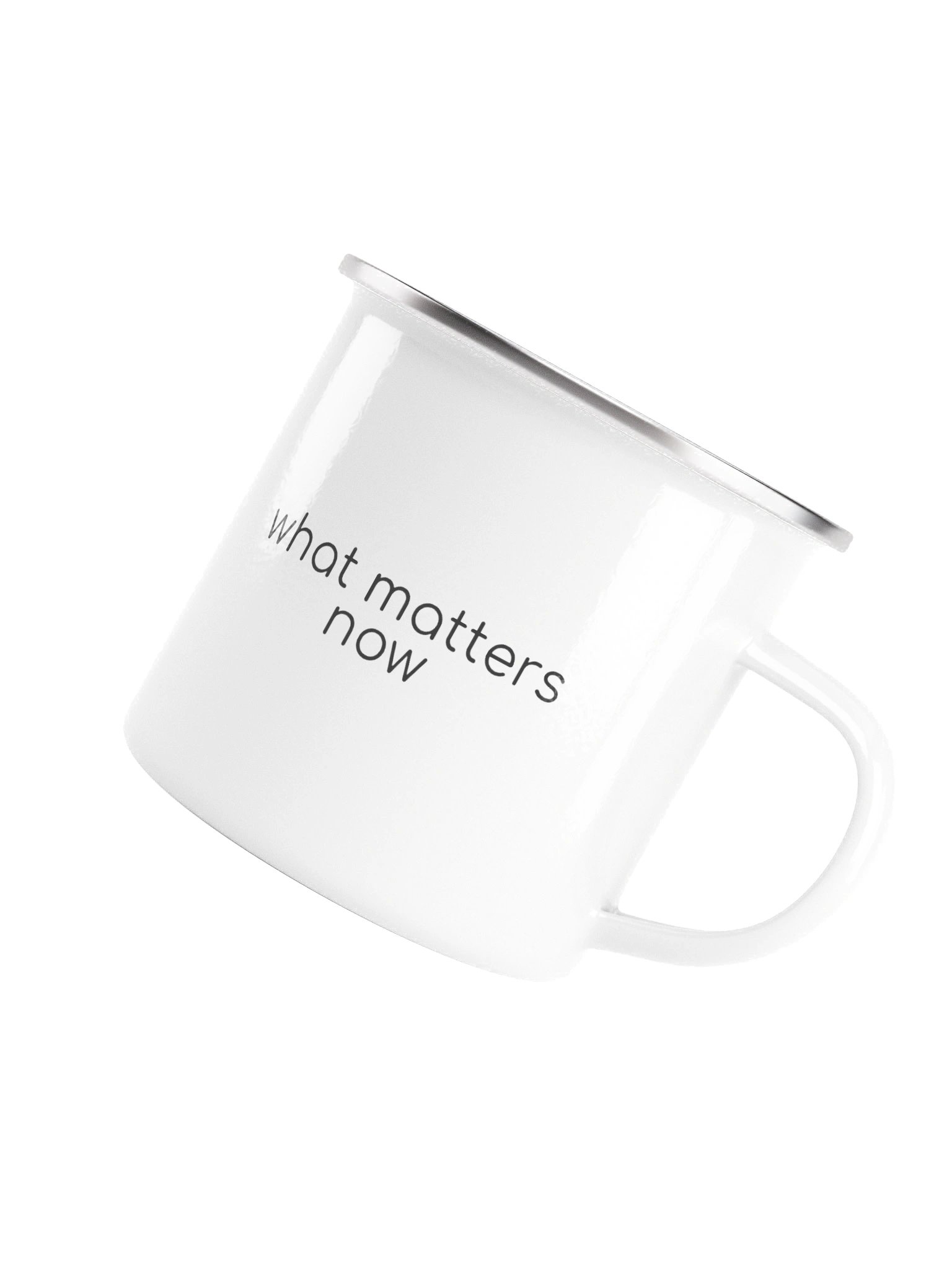 what matters now charcoal enamel mug product image (4)