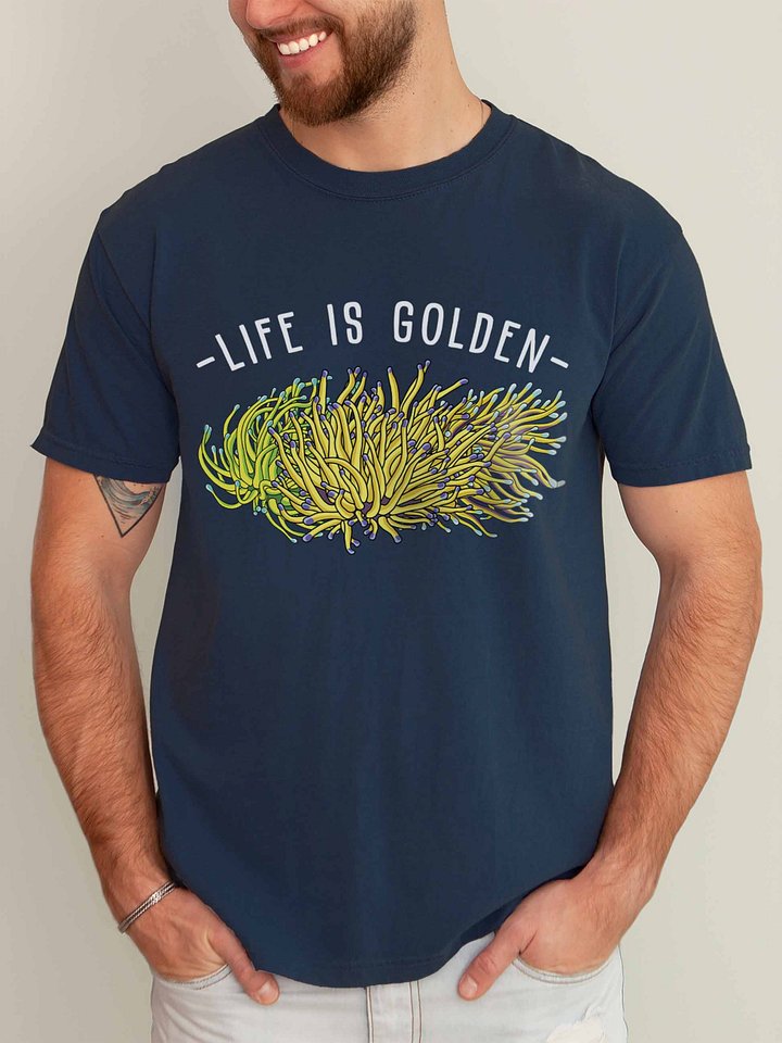 Life Is Golden Torch Corals T-Shirt for Reef Aquarium Lovers product image (2)