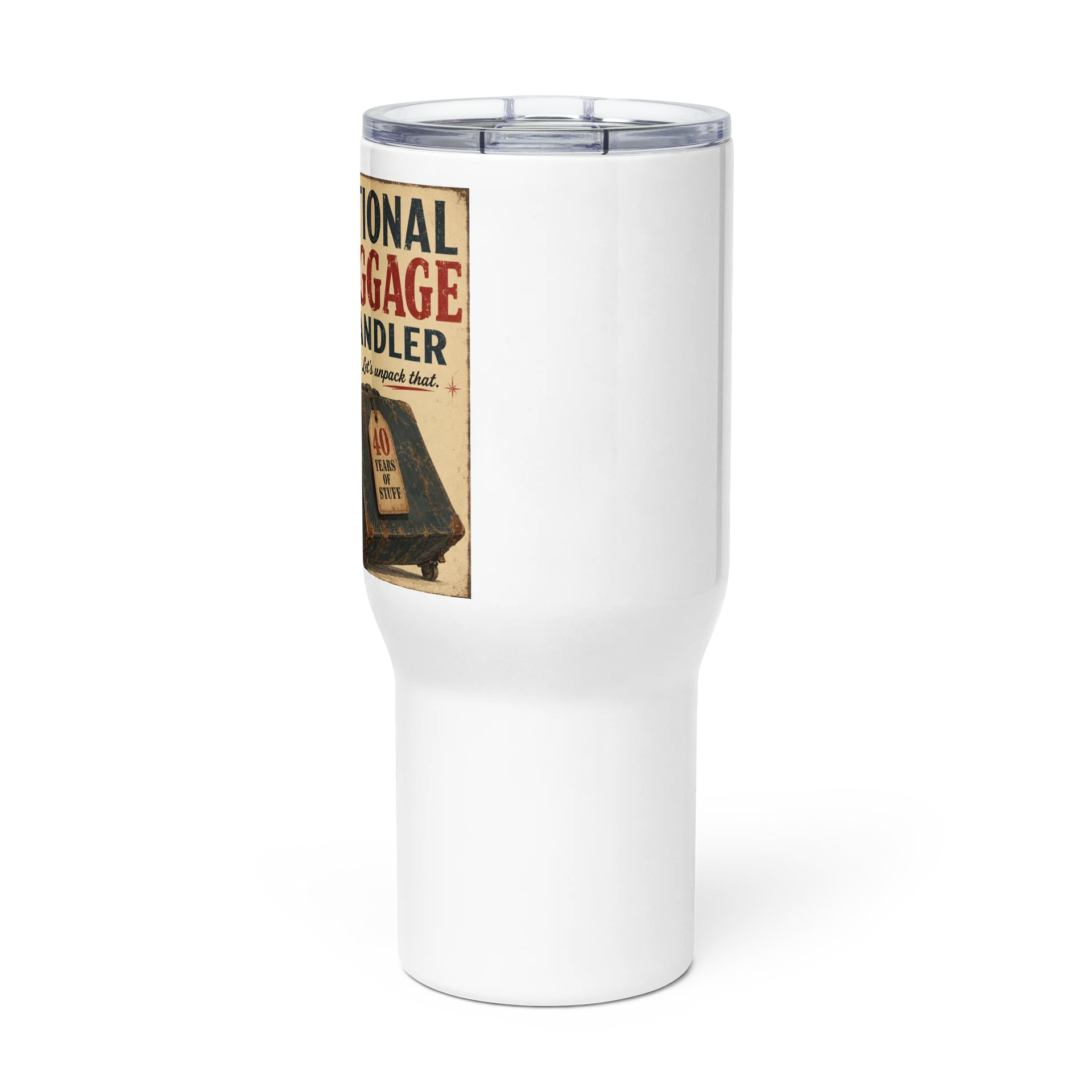 Emotional Baggage Handler: 40 Years of Stuff | Vintage Style Tumbler product image (2)