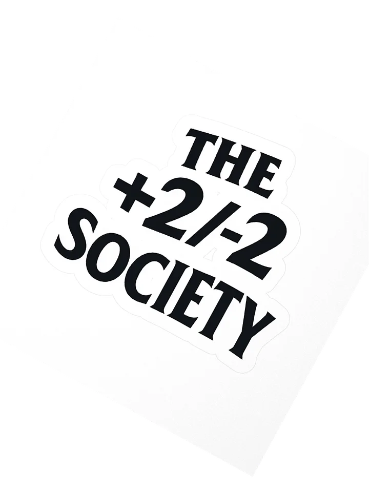 The ±2 Society Logo Sticker product image (2)