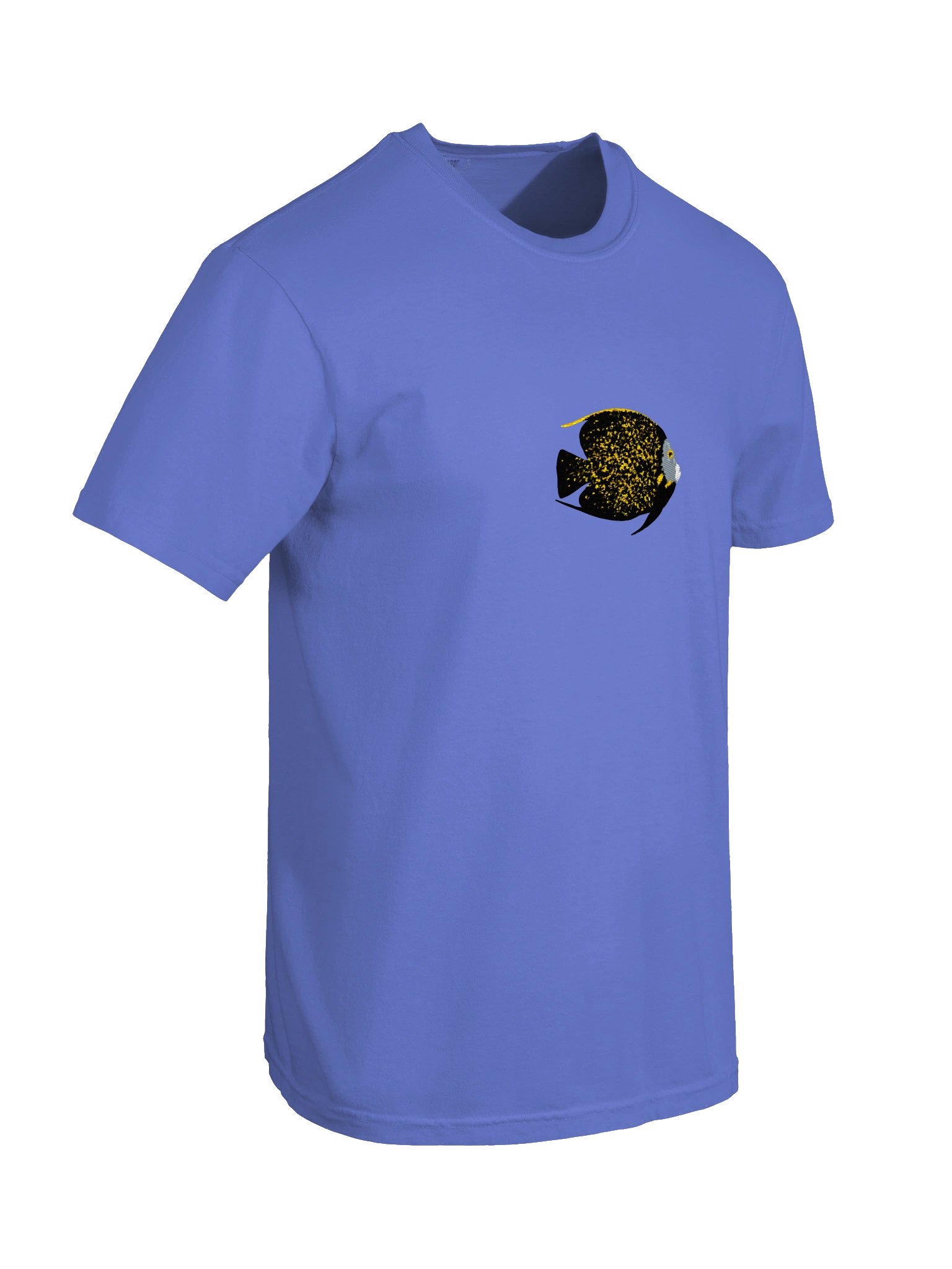 French Angelfish Embroidered Premium T-Shirt | Saltwater Reef Aquarium Fish & Marine Life Apparel product image (30)