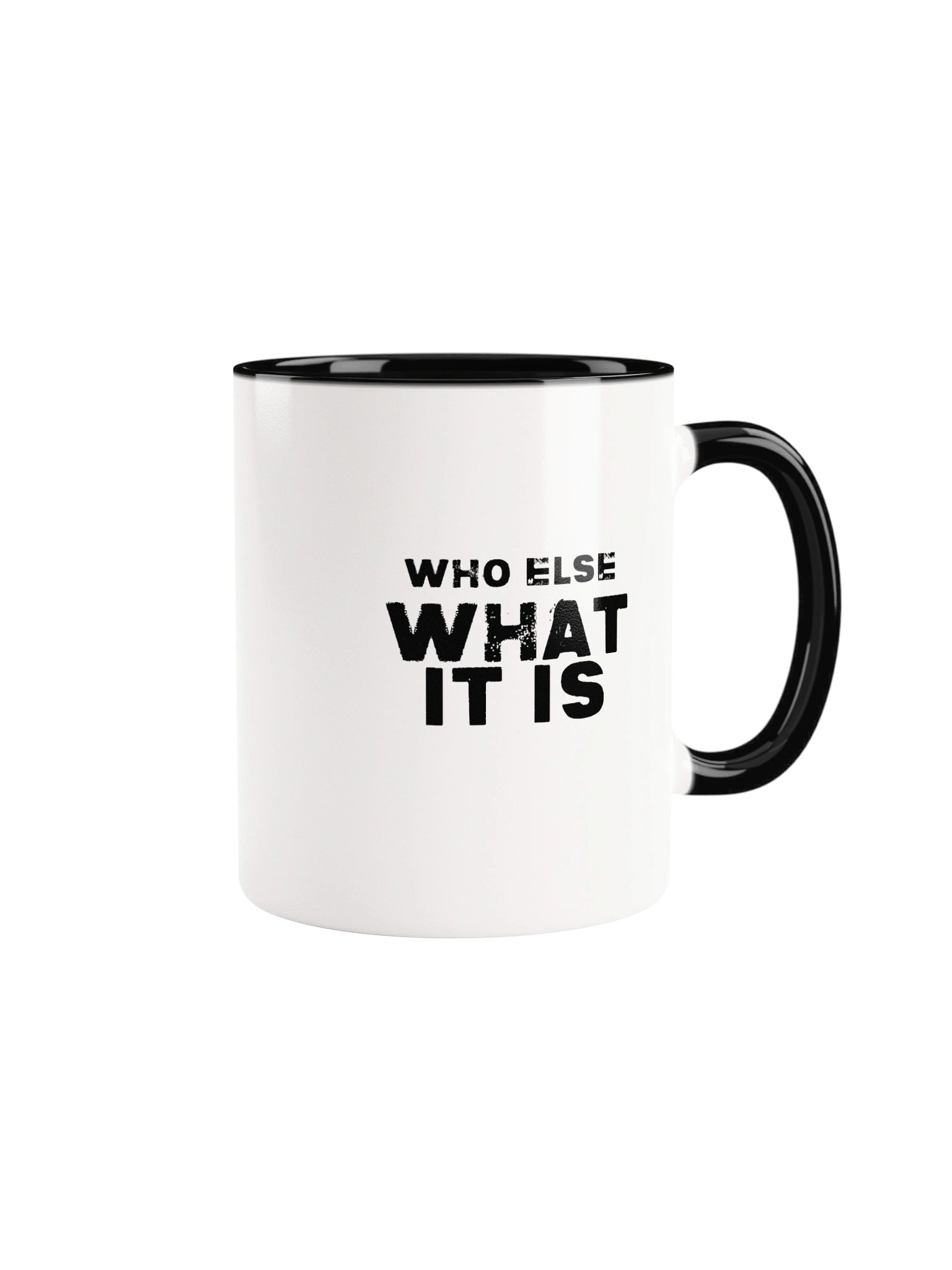 Minimal Black Ceramic Mug with Color Inside product image (1)