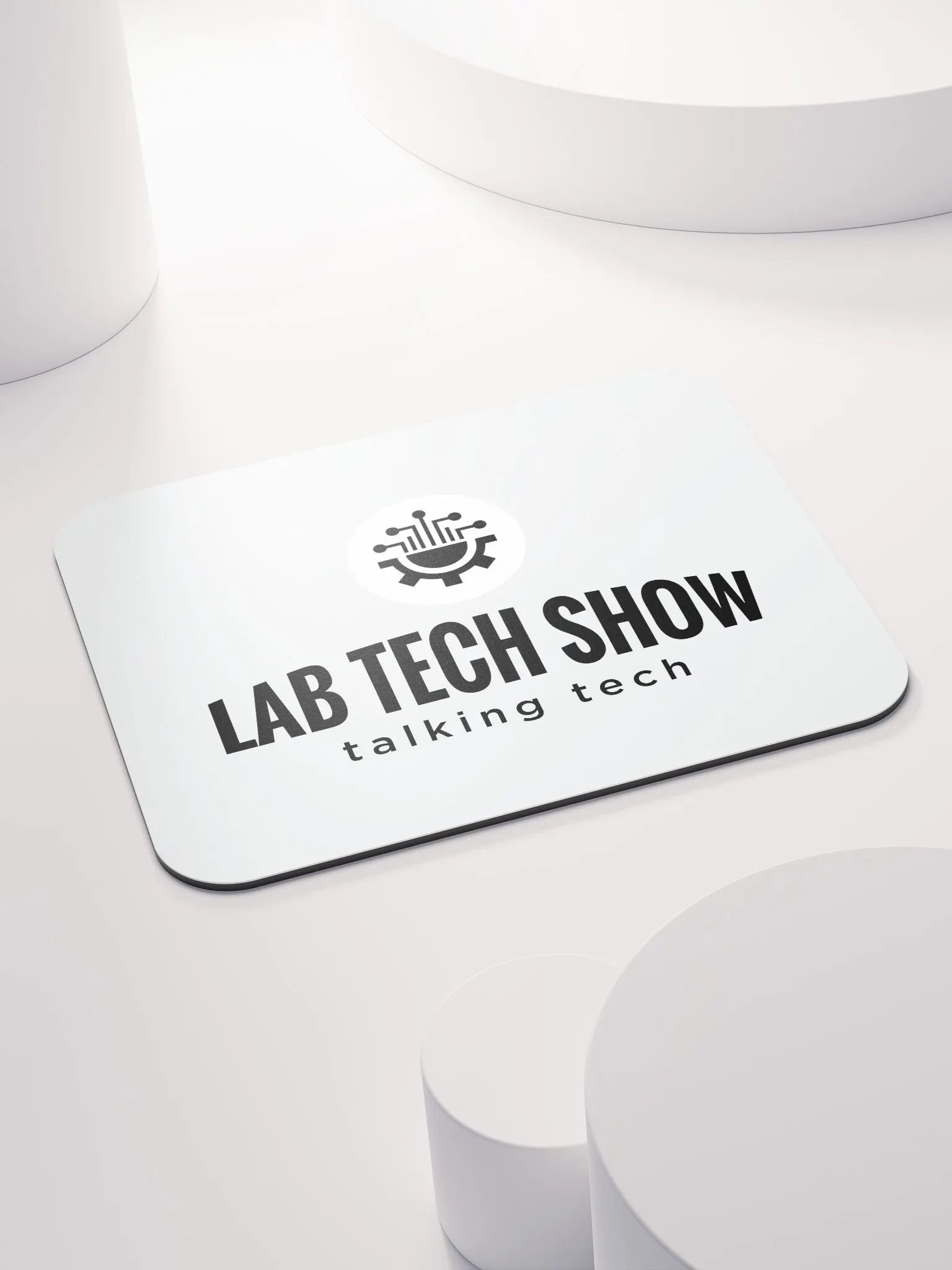 Lab Tech Show Mouse Pad Black & White product image (4)