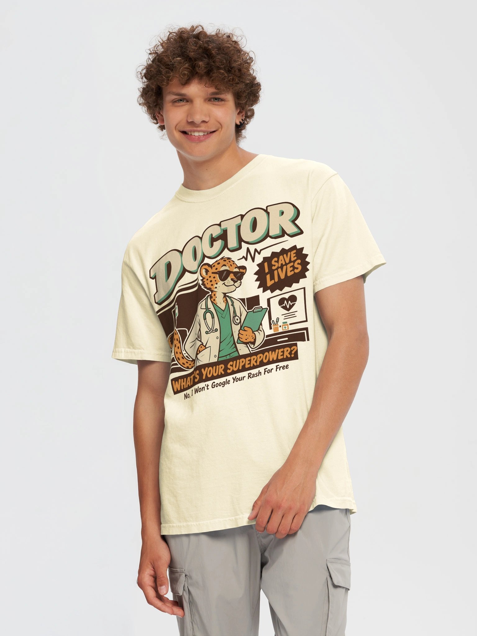 Doctor Superpower cheetah Tee product image (5)