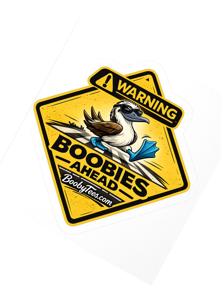 Warning: Boobies Ahead Sticker product image (5)