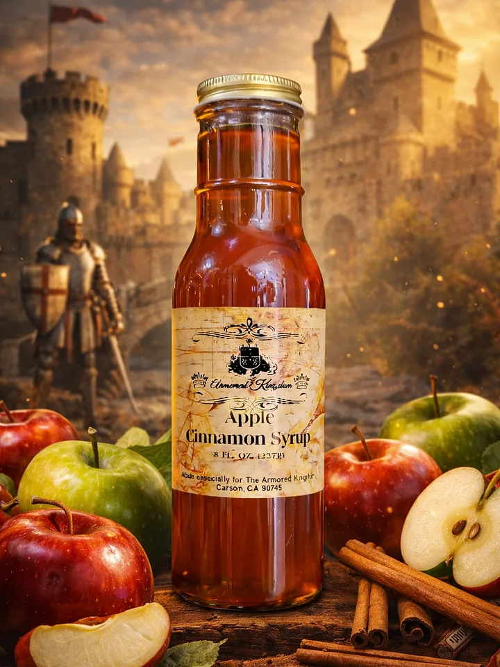 The Armored Kingdom Premium Apple Cinnamon Syrup(8oz)-For Pancakes-Bakery Inspired-Smooth Pour product image (1)
