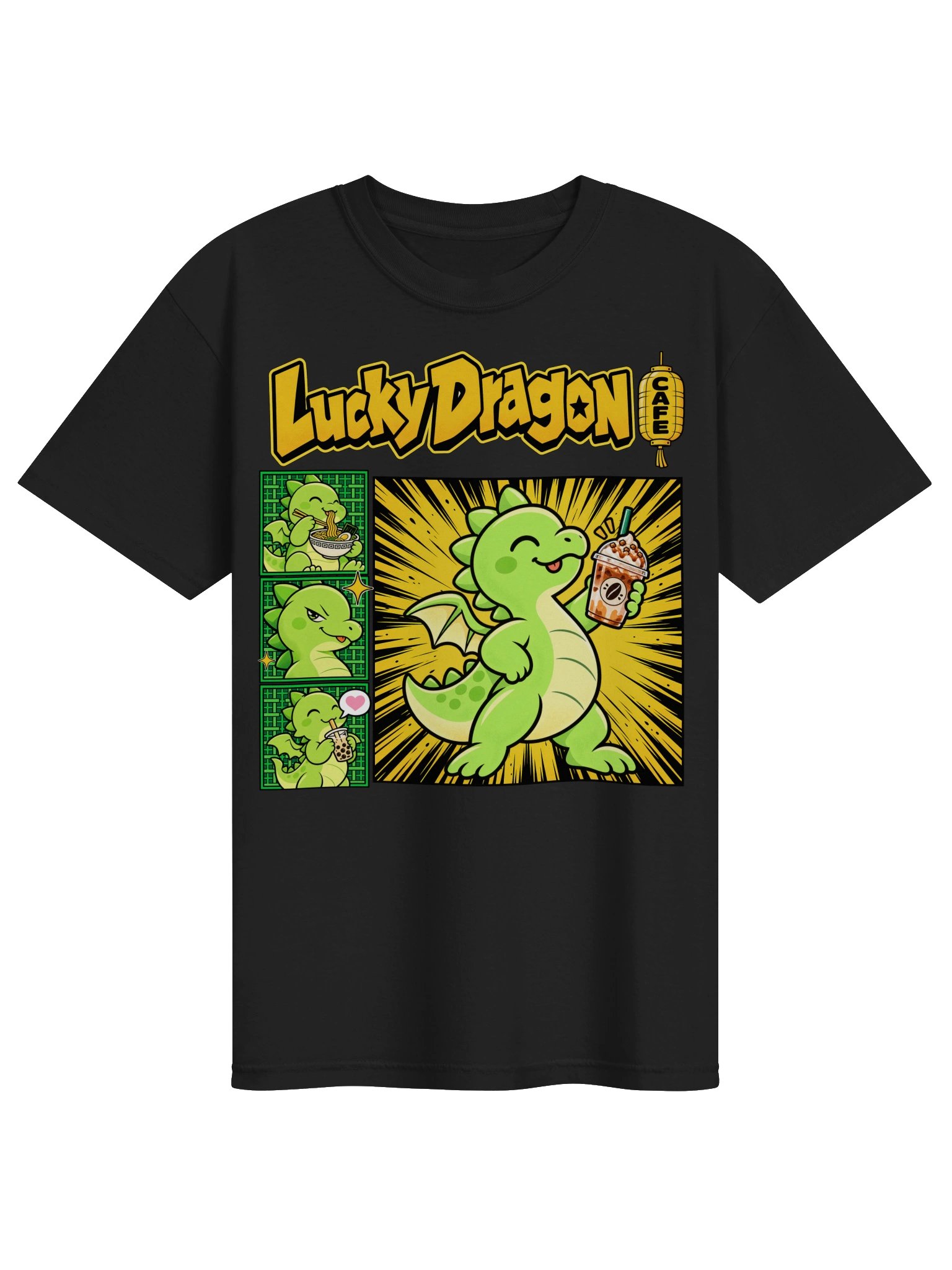 Lucky Dragon Cafe | Coffee Dragon Graphic T-Shirt product image (1)
