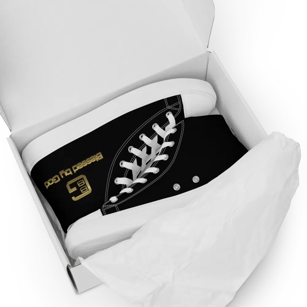 Blessed by God Black High Tops V2 product image (8)