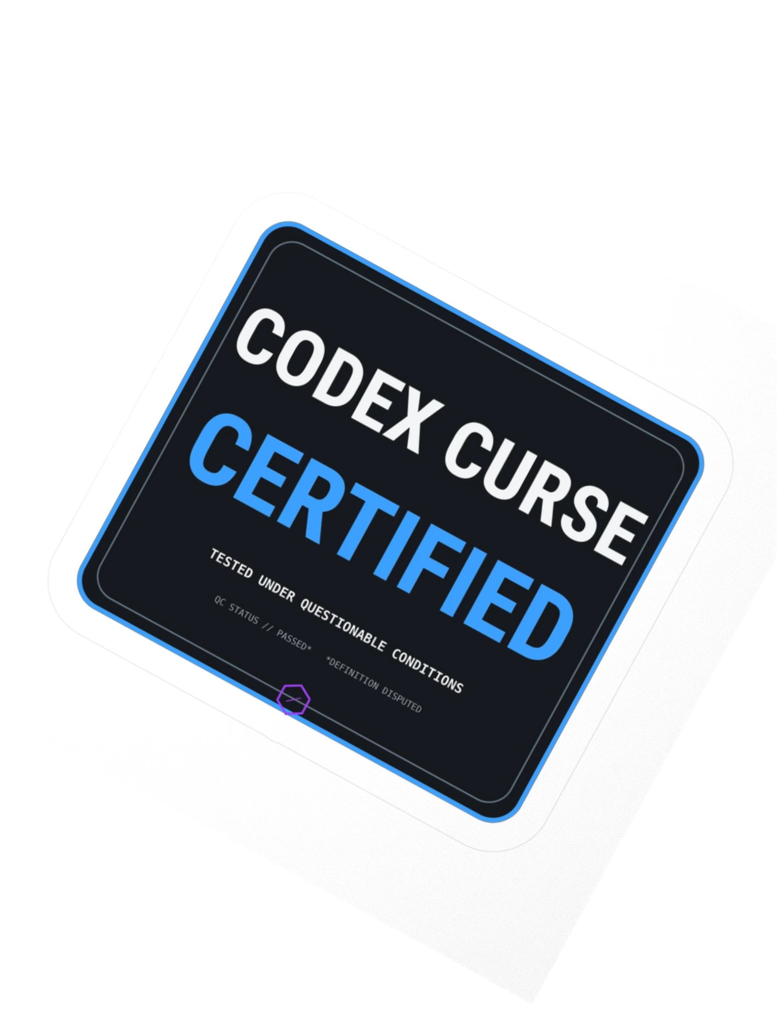 Codex Curse Certified Sticker product image (2)