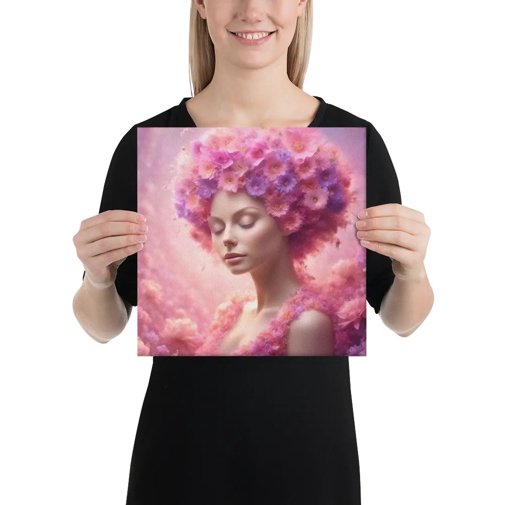 Pink Flower Girl Wall Art product image (3)