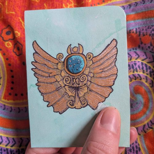 Inktober Day 2: Relic 👑 @inktober 
.
.
.
.
.
#inktober #inktober2026 #art #handmade #reelitfeelit