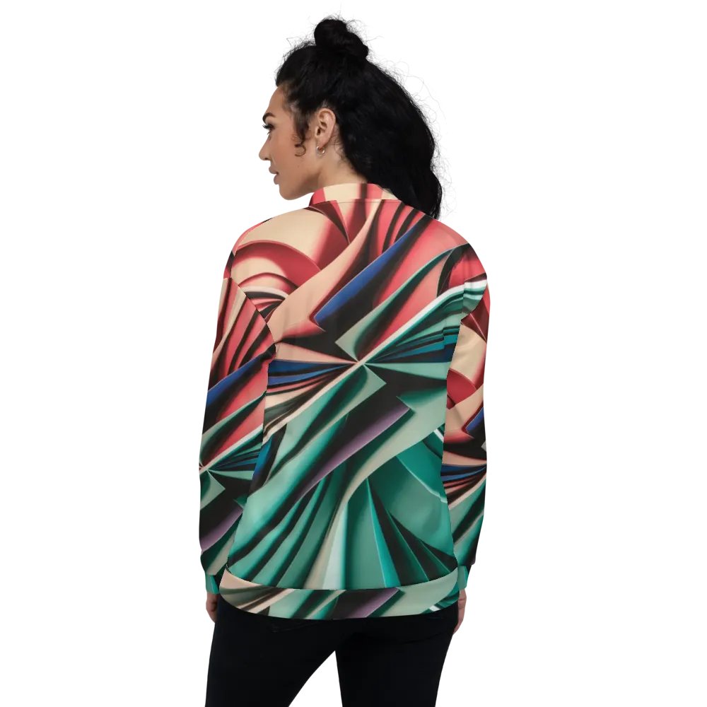 Exclusive Abstract Art Unisex Bomber Jacket - TDS Music Original Design product image (8)