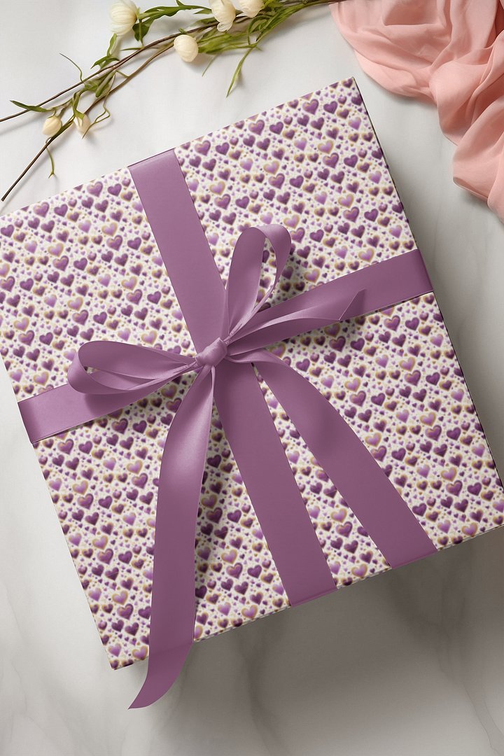 Valentine Hearts Wrapping Paper - Set of 3 product image (1)