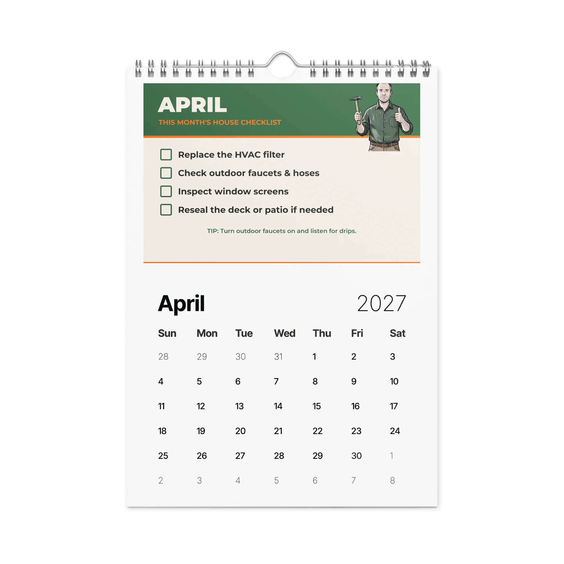 IFIXHOUSE 2027 Home Maintenance Calendar
