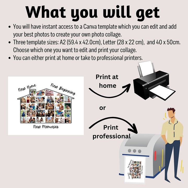 Housewarming Photo Collage Canva Template product image (2)