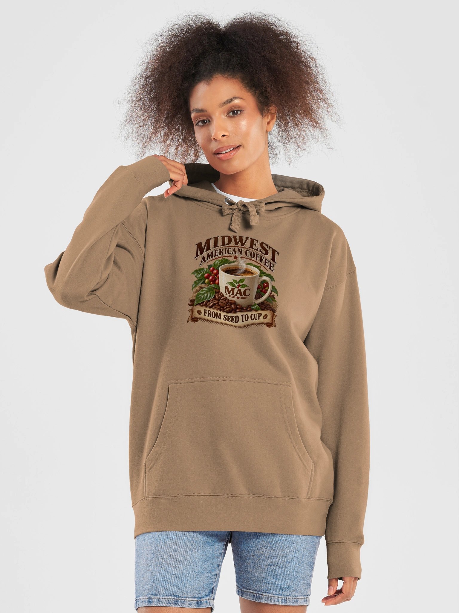 Midwest American Coffee House Blend Hoodie – From Seed to Cup product image (5)