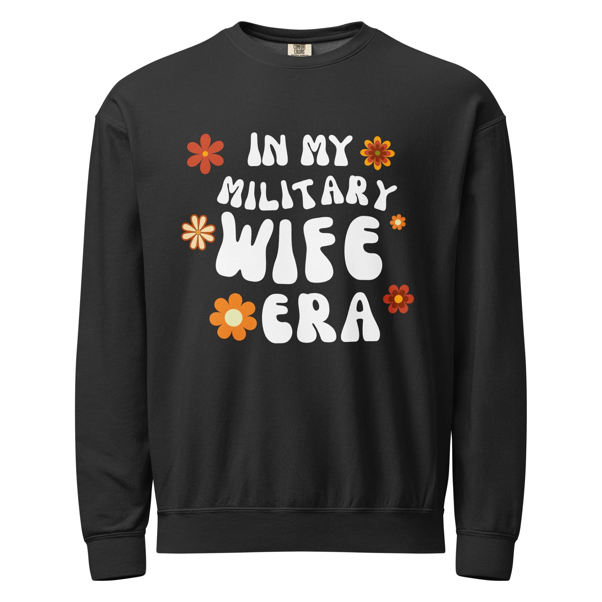 Military Wife Blossoms Fleece Sweatshirt product image (1)