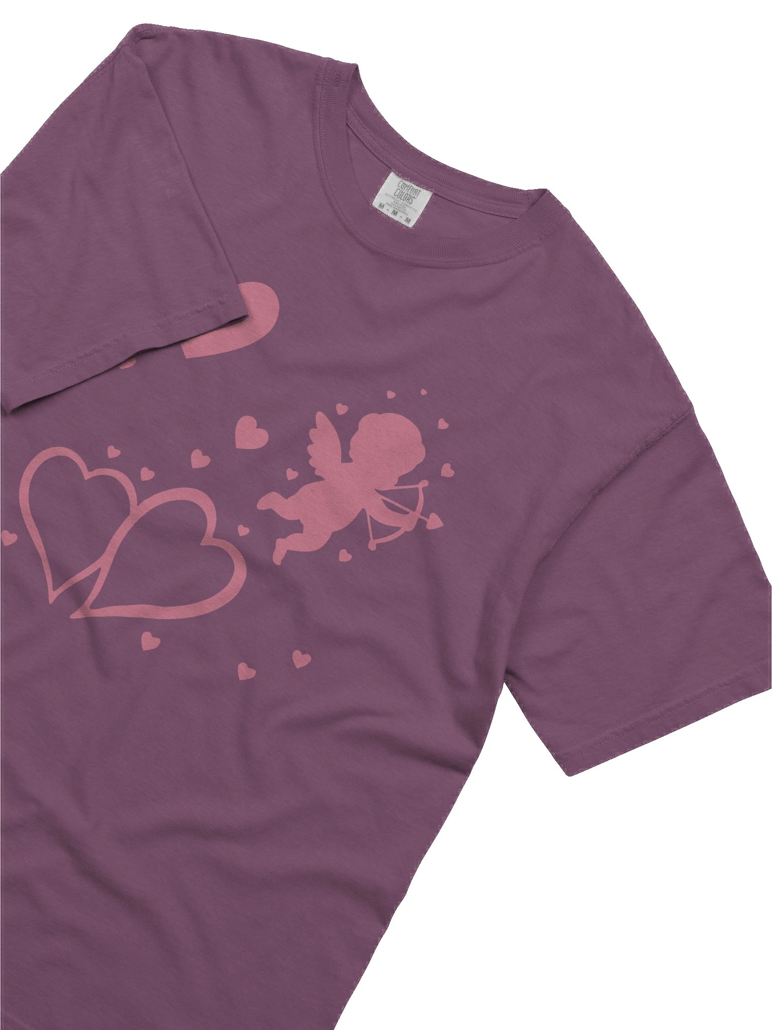 Cupid's Hearts Silhouette Garment Dyed T-Shirt product image (47)