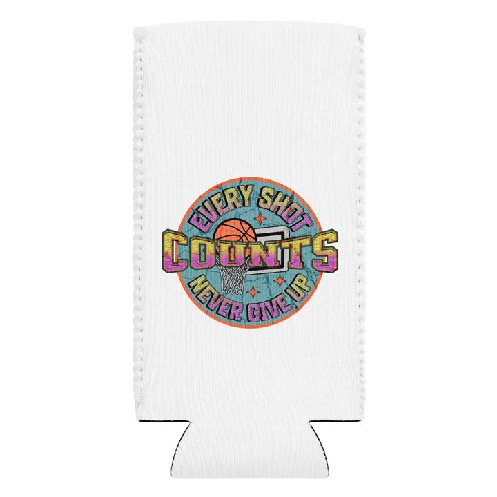 Every Shot Counts Basketball Motivational Can Cooler product image (2)