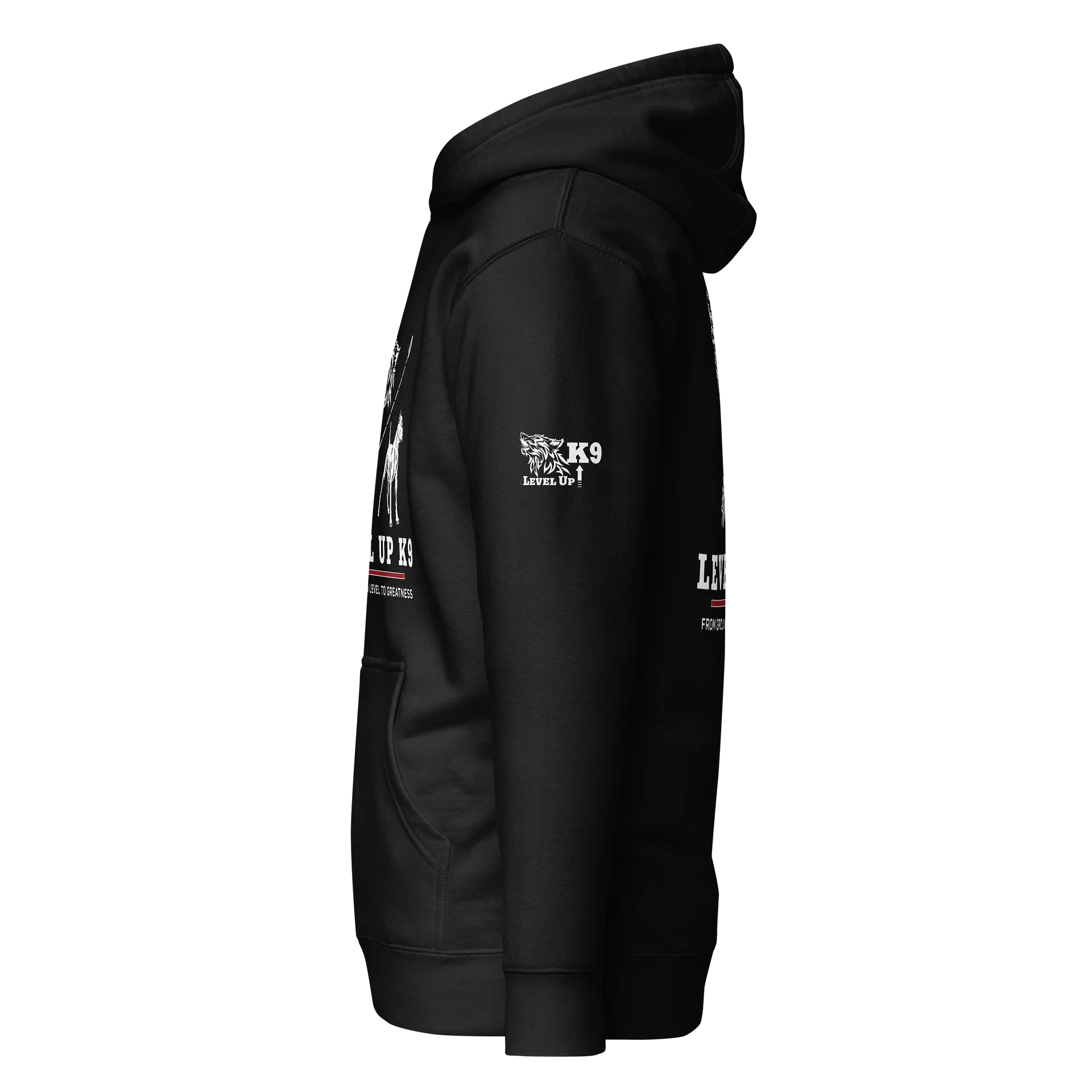 LEVEL UP K9 Standard Hoodie (black) product image (4)