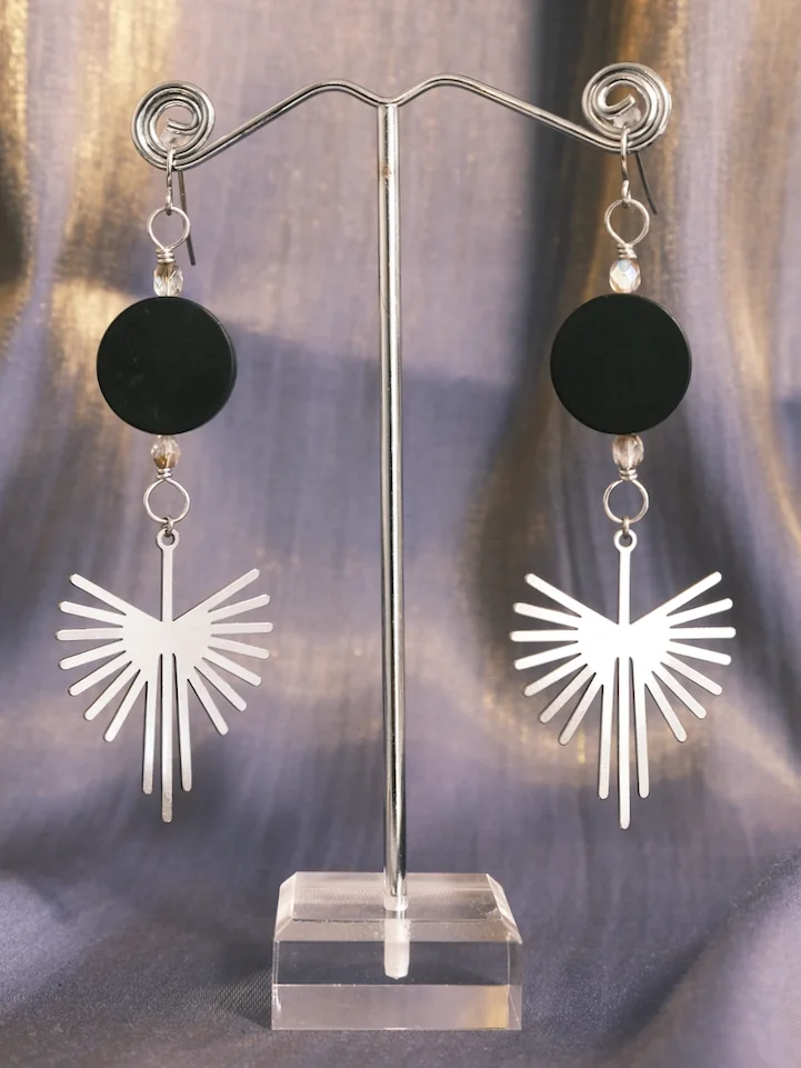 i feel Brave - Black onyx earrings product image (1)