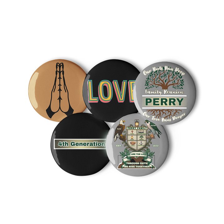 Pin Buttons for 4th Generation Perry Family Reunion 2026 | Legacy Edition product image (2)