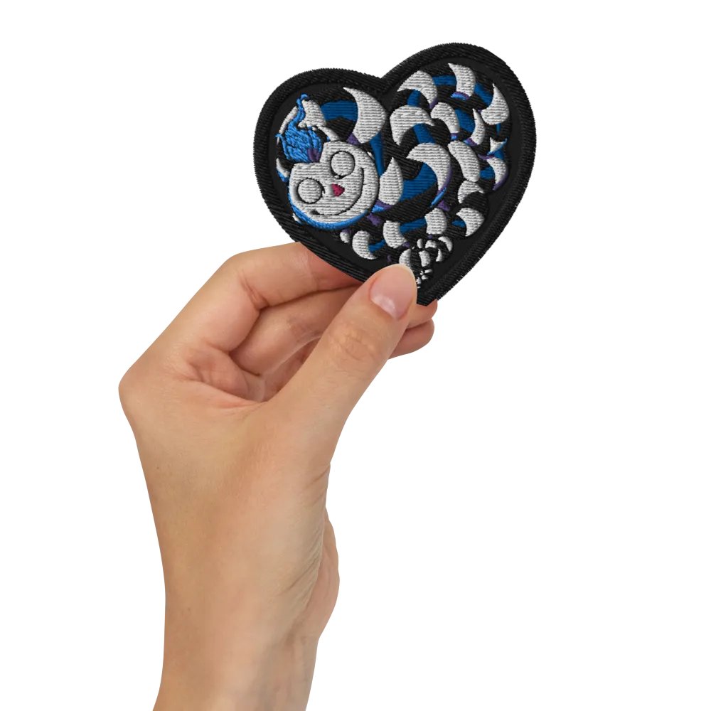 Heart Worm Embroidered Patch product image (2)
