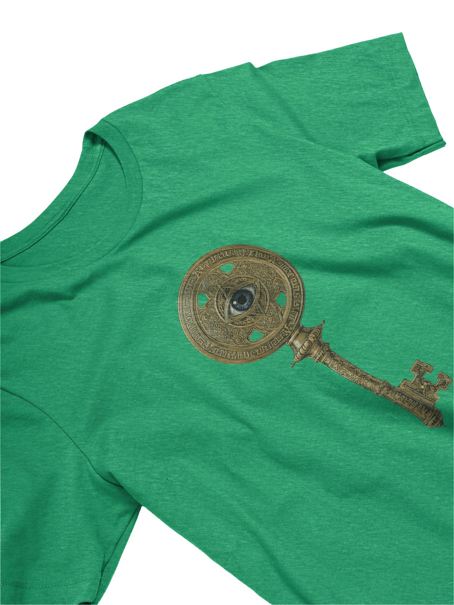 The Gatekeeper’s Key Classic T-Shirt – Front & Right Shoulder Print | Heather Kelly | Bella+Canvas 3001 product image (3)