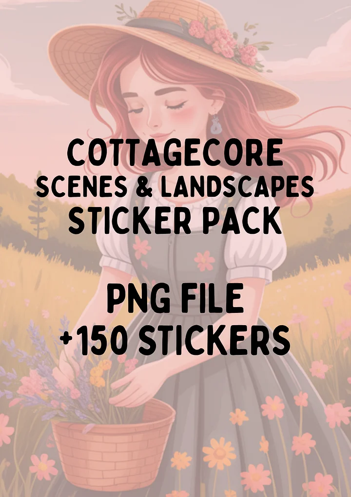 Scenes & Landscapes Sticker Pack (Cottagecore Style) product image (1)
