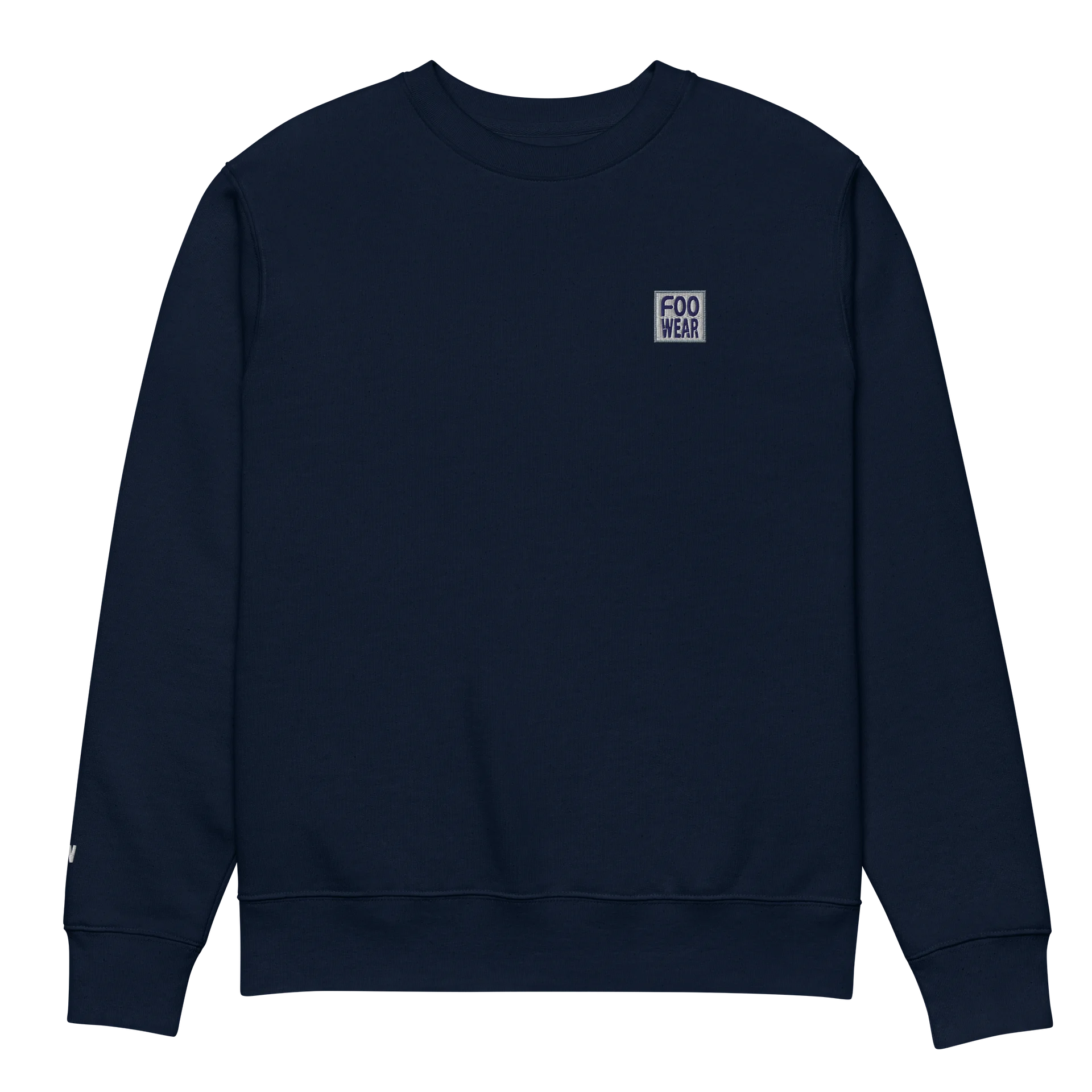 Embroidered Logo Sweatshirt in French Navy with Backprint product image (6)